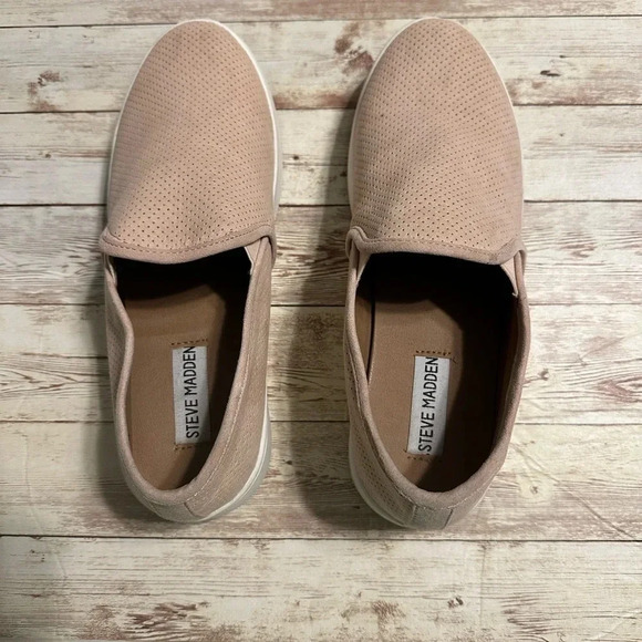 Steve Madden Gracy Slip On Sneaker Womens Size 7.5 Blush Pink - Picture 3 of 11